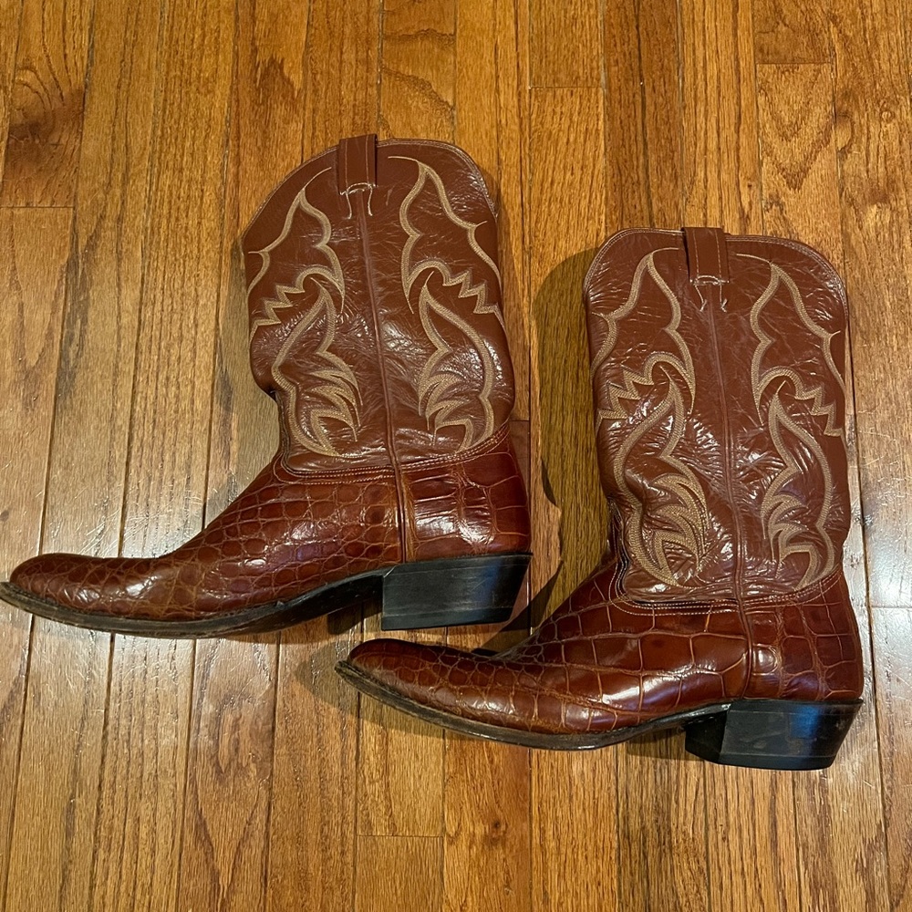 Nocona Mens Crocodile Cowboy Boot